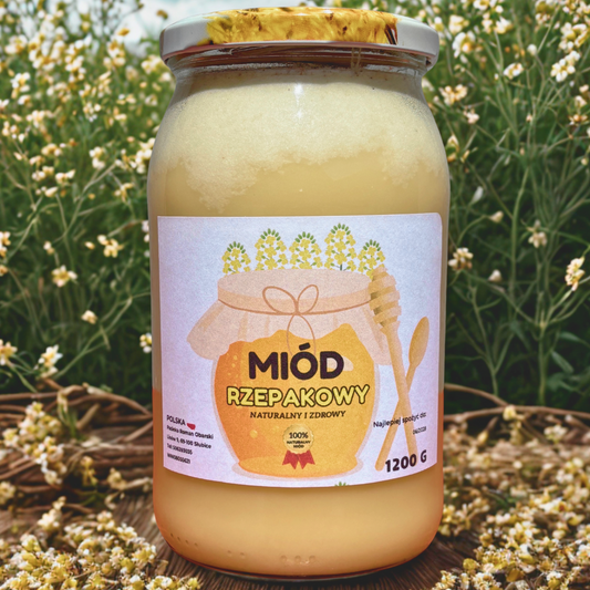 Miód Rzepakowy 1200g