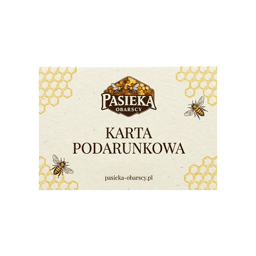 E - Karta podarunkowa - Pasieka Obarscy