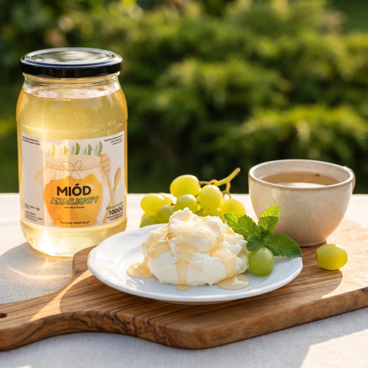 Miód Akacjowy 1000g - Pasieka Obarscy