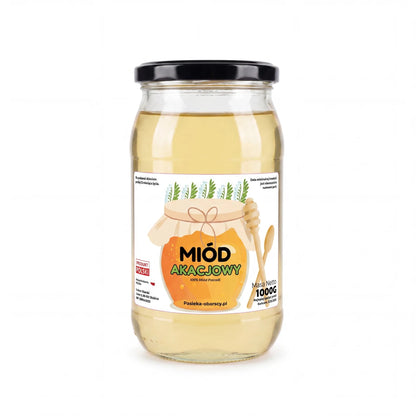 Miód Akacjowy 1000g - Pasieka Obarscy
