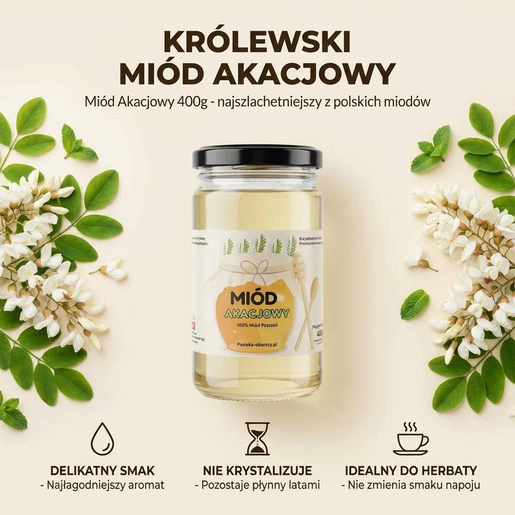 Miód Akacjowy 400g - Pasieka Obarscy
