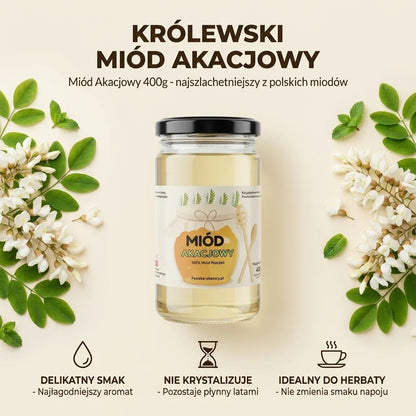 Miód Akacjowy 400g - Pasieka Obarscy