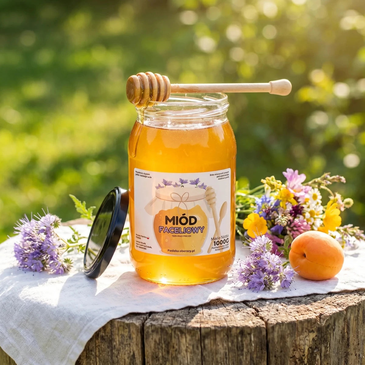 Miód Faceliowy 1000g - Pasieka Obarscy