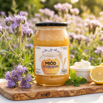Miód Faceliowy 1000g - Pasieka Obarscy