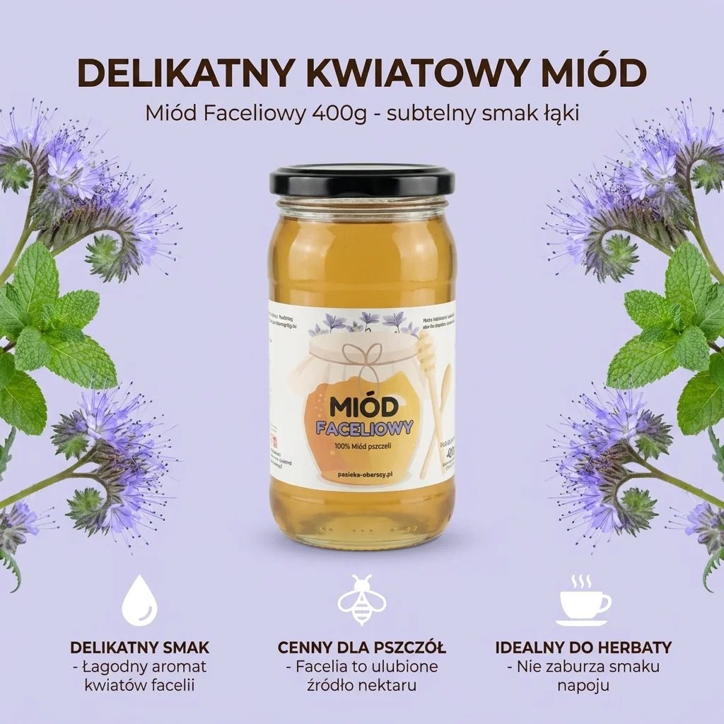 Miód Faceliowy 400g - Pasieka Obarscy