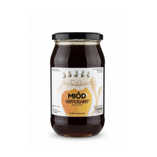 Miód Gryczany 1000g - Pasieka Obarscy