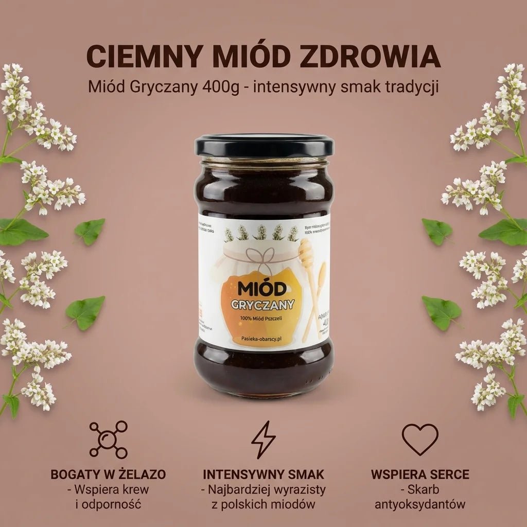 Miód Gryczany 400g - Pasieka Obarscy