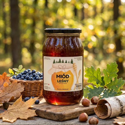 Miód Leśny 1000g - Pasieka Obarscy