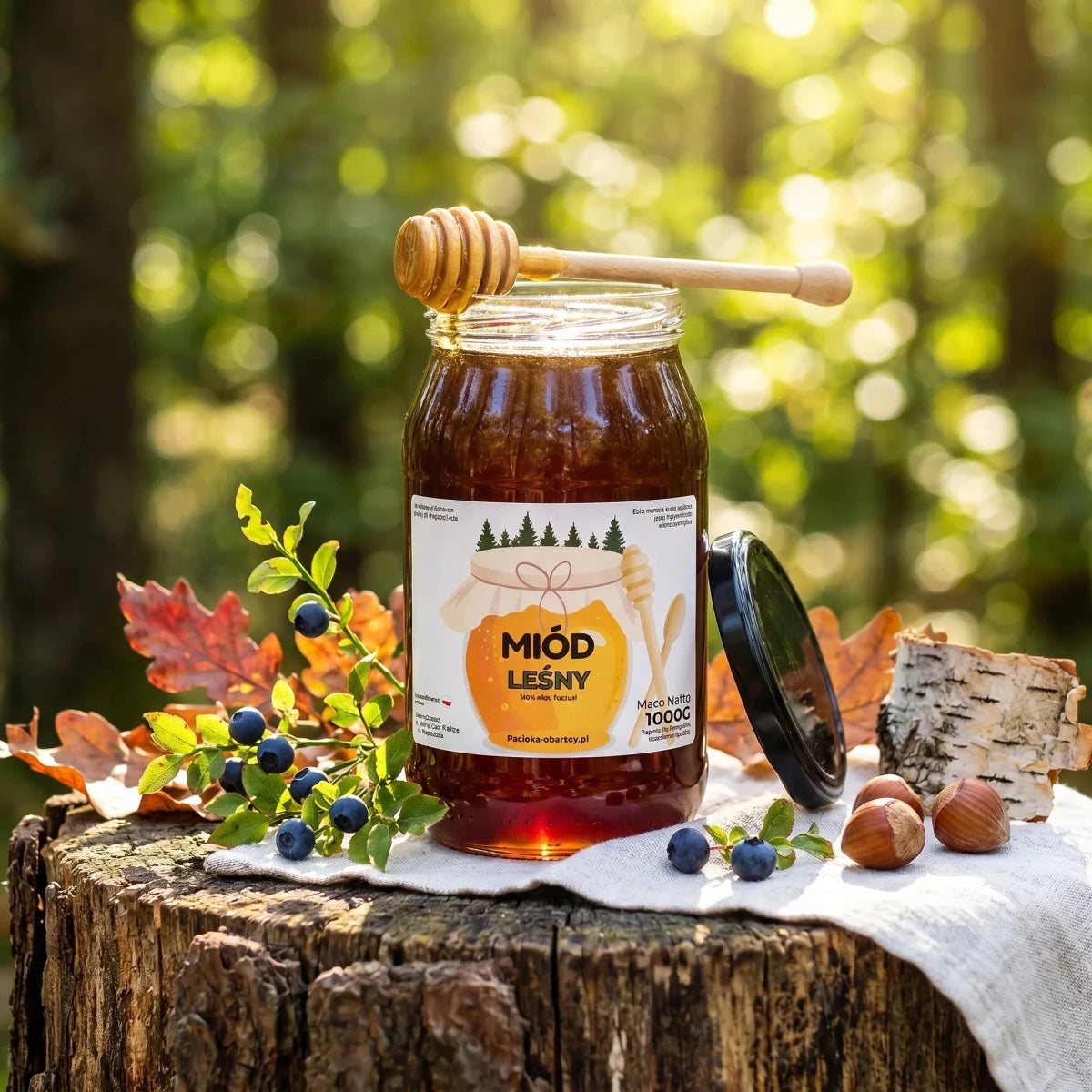 Miód Leśny 1000g - Pasieka Obarscy