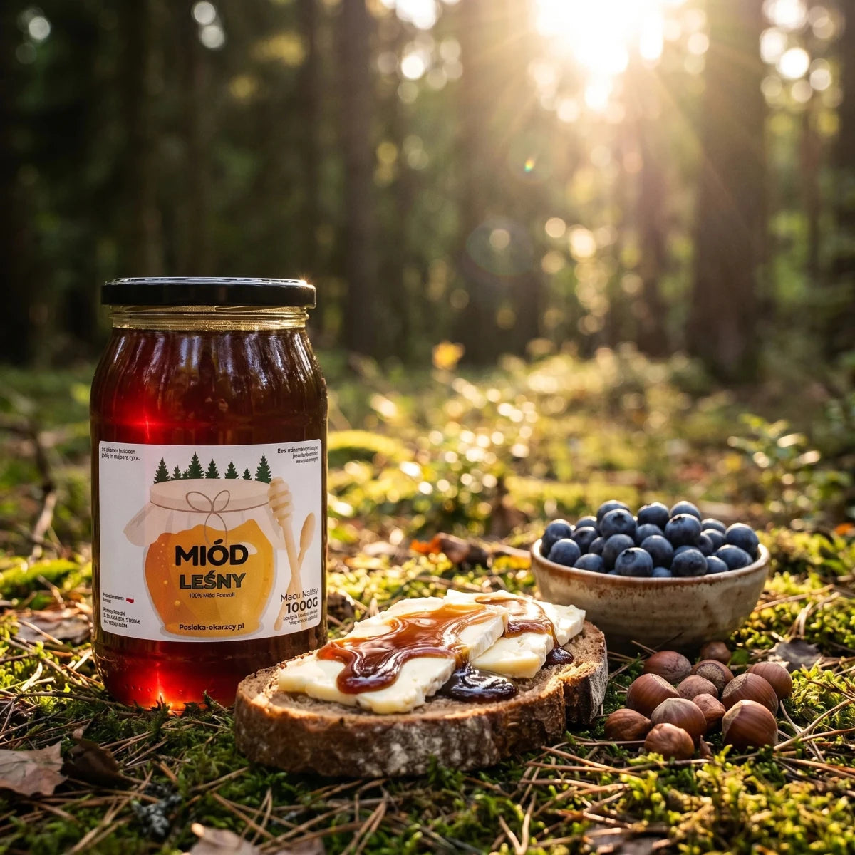Miód Leśny 1000g - Pasieka Obarscy