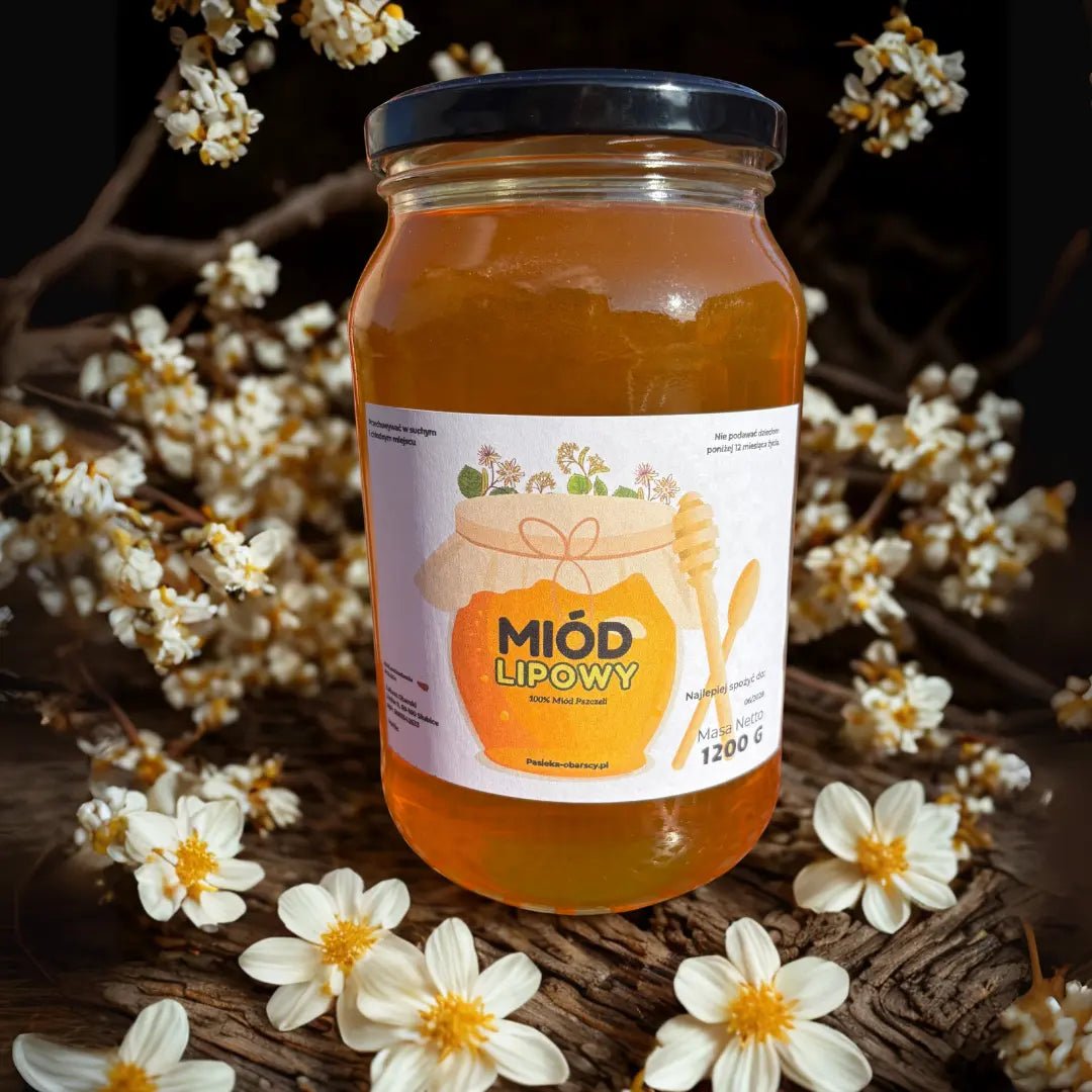 Miód Lipowy 1000g - Pasieka Obarscy