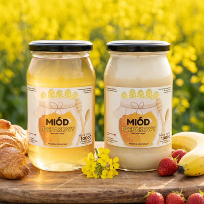 Miód Rzepakowy 1000g - Pasieka Obarscy