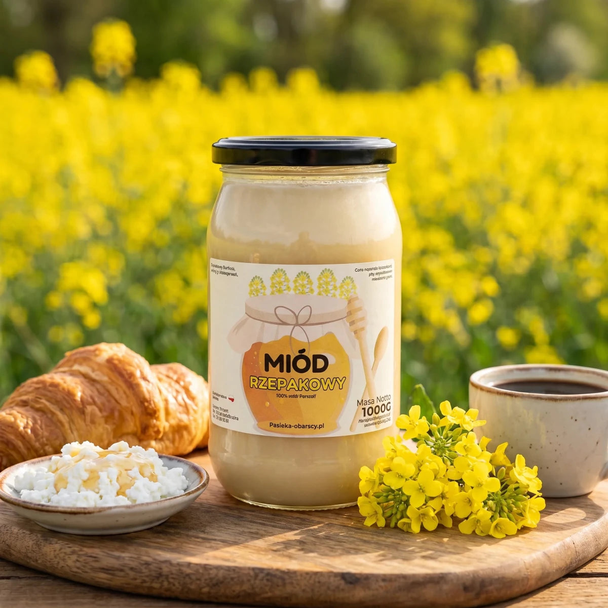 Miód Rzepakowy 1000g - Pasieka Obarscy