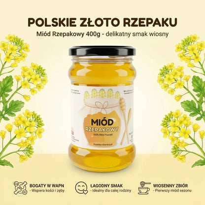 Miód Rzepakowy 400g - Pasieka Obarscy