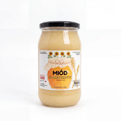 Miód Słonecznikowy 1000g - Pasieka Obarscy
