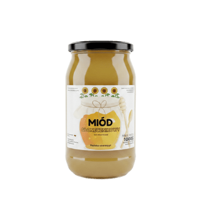 Miód Słonecznikowy 1000g - Pasieka Obarscy