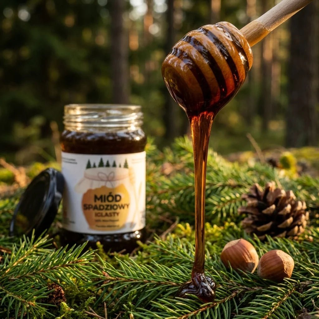 Miód Spadziowy Iglasty 400g - Pasieka Obarscy