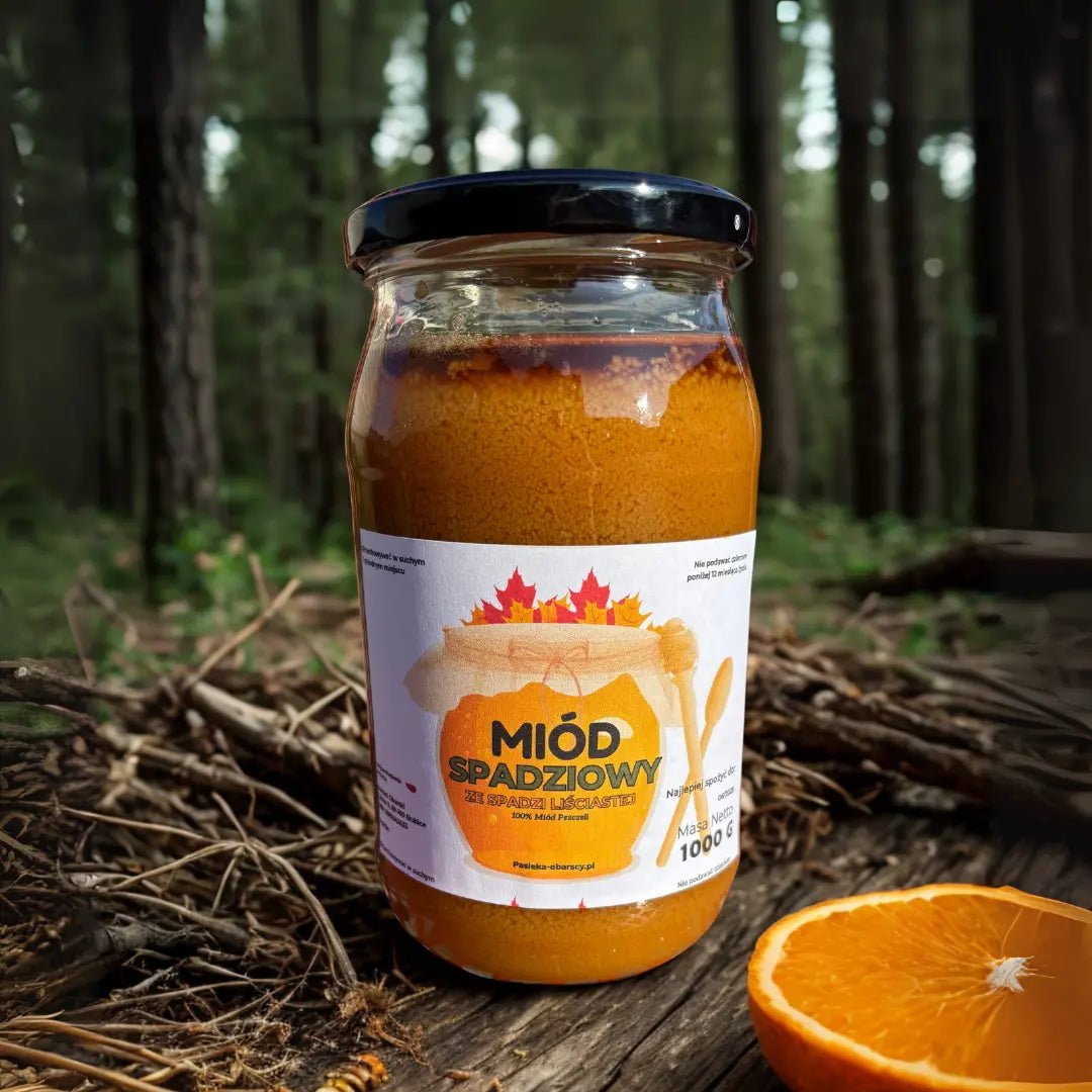 Miód Spadziowy Liściasty 1000g - Pasieka Obarscy