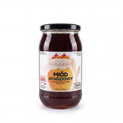 Miód Spadziowy Liściasty 1000g - Pasieka Obarscy