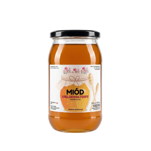 Miód Wielokwiatowy 1000g - Pasieka Obarscy