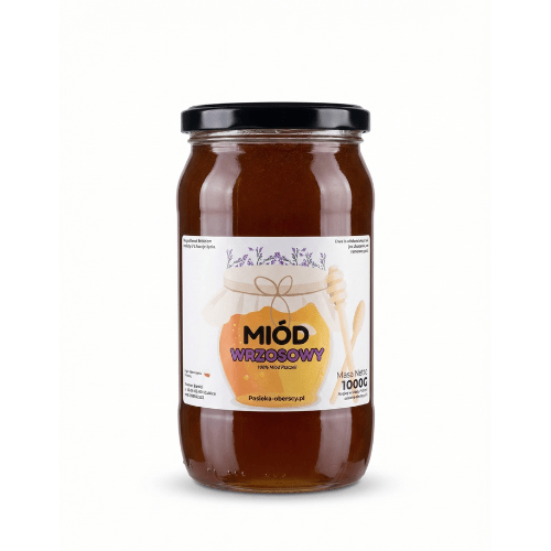 Miód Wrzosowy 1000g - Pasieka Obarscy