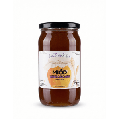 Miód Wrzosowy 1000g - Pasieka Obarscy