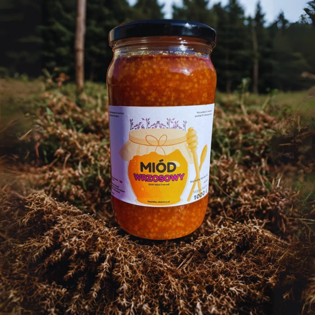 Miód Wrzosowy 1000g - Pasieka Obarscy