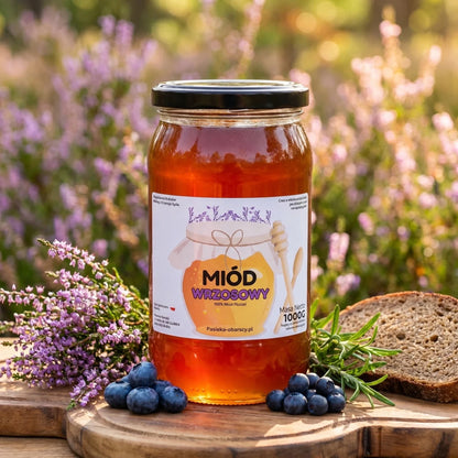 Miód Wrzosowy 1000g - Pasieka Obarscy