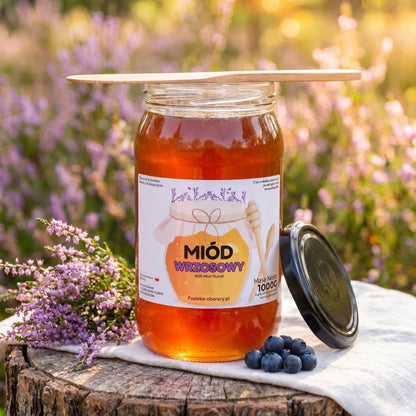 Miód Wrzosowy 1000g - Pasieka Obarscy
