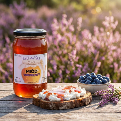 Miód Wrzosowy 1000g - Pasieka Obarscy