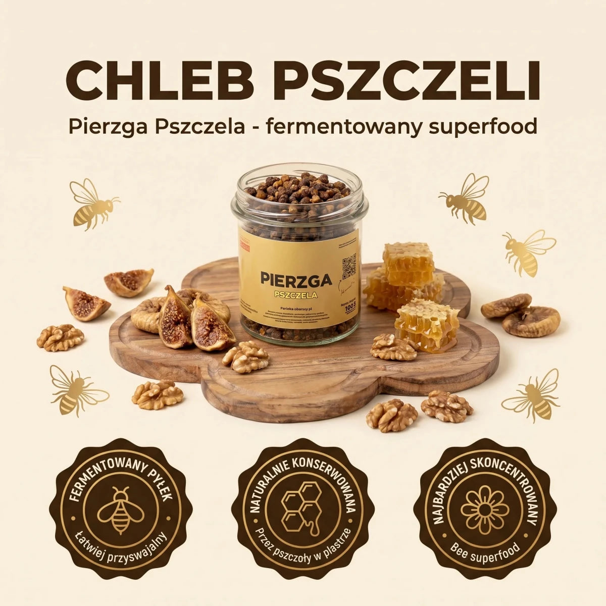 Pierzga pszczela 100g - Pasieka Obarscy
