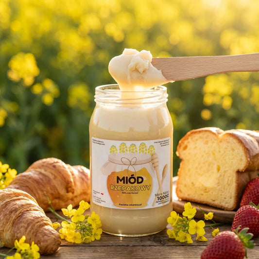 Miód Rzepakowy 1000g - Pasieka Obarscy