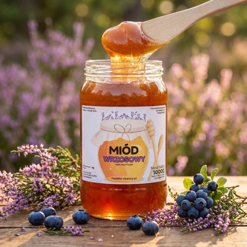 Miód Wrzosowy 1000g - Pasieka Obarscy