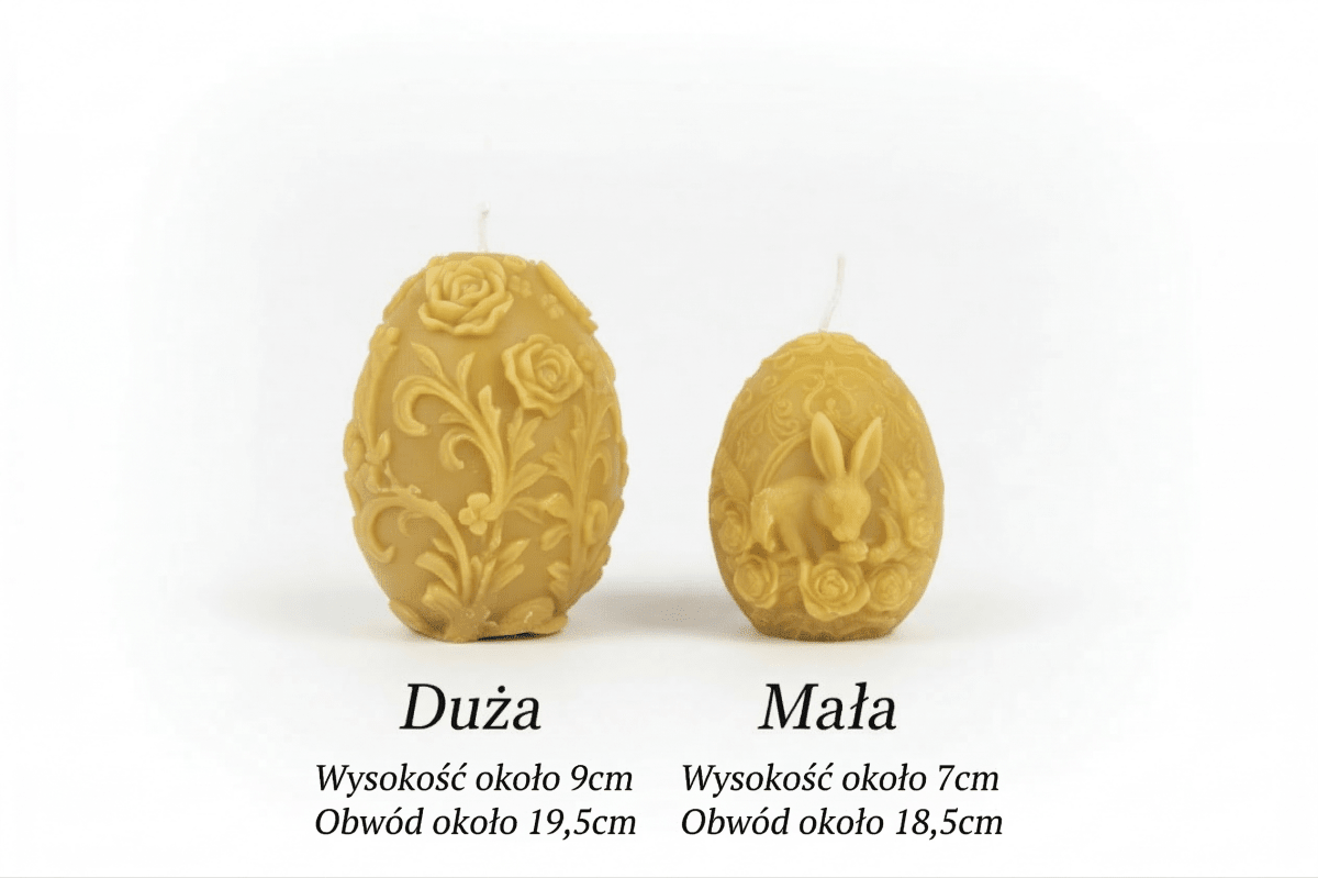 Świeczki z wosku pszczelego - Wielkanoc - Pasieka Obarscy